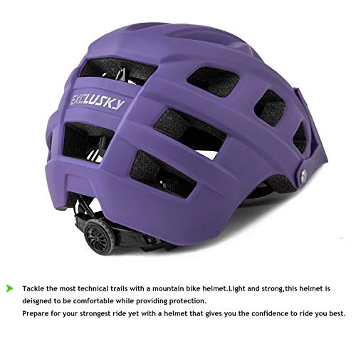 Bike Helmet, Exclusky Helmets For Adults, Mtb Mountain Bike Helmets For Men And Women, Adult Lightweight Bicycle Helmets For Men And Women, Youth Size Bicycle Helmet With Designs #TOP5