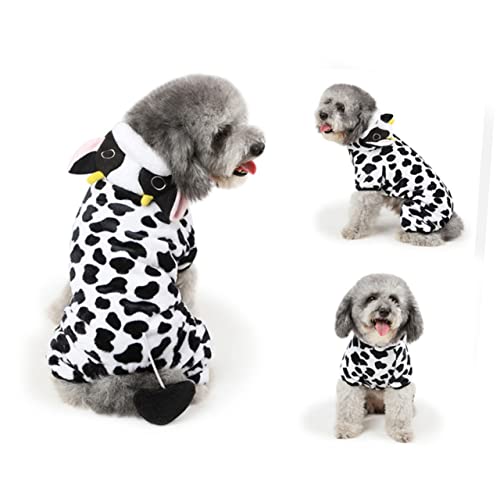 Disfraz para perros Mipcase Cow XS coral cálido miniatura 2
