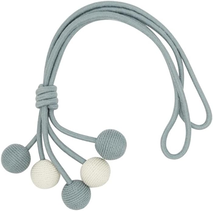 Curtain Hanging Ball Tie Cute Cotton Living Room Soft Decoration Rope Strap(D)