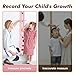 Adorable Giraffe Height Chart for Kids - No-Drill Growth Chart for Wall, Perfect as Kids Room Decor & Thoughtful Birthday Gift for Boys and Girls (Light Pink)