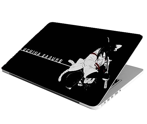Image of Laptop Skin Stickers HD Quality Sticker for Laptops Upto 15.6 inch (Dustproof|Waterproof|Scratchproof|Reusable) - BE Sasuke