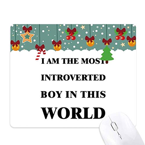 Tapis de souris en caoutchouc de Noël avec message humoristique pour le bureau