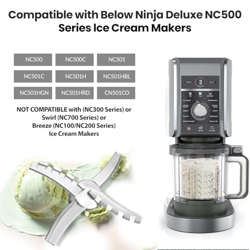 Image of Replacement Paddle Compatible with Ninja Creami NC501 Series Ice Cream Makers,Replacement Parts Blade for Ninja Ice Creami Accessories for NC500, NC501, NC501H, NC501HBL, NC501HGN and CN501CO