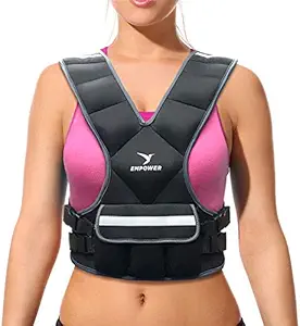 Empower Weighted Walking Vest for Women – Strengthen Muscles, Boost Bone Health, and Burn More Calories, fixed 8lbs, adjustable (4in1) 4-10lbs or (4in1) 10-16lbs