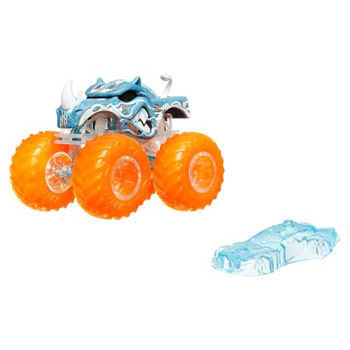 Hot Wheels Monster Trucks, Carro Surpresa Energia de Demolição, em Escala 1:64, Para crianças a part