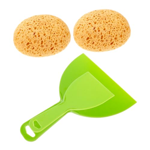 Mikikit 2pcs Wall Texture Sponge Drywall Texture Tool for Decor Soft and Comfortable Design for Easy Use and Painting Ceilings