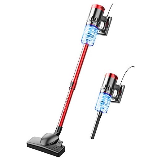 Vacuum Cleaner Corded 17000PA 3 in 1 Stick Vacuums Cleaner with 2 Washable HEPA Filter Powerful Suction 600W Lightweight Handheld Cleaners for Home Hard Floor Pet Hair OKP M100