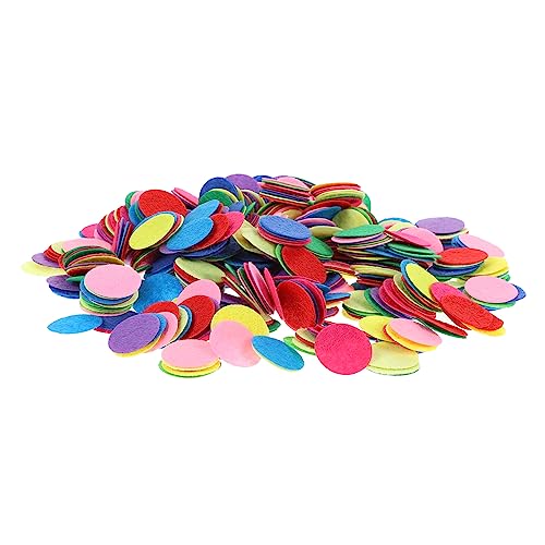 Homoyoyo 1000piezas Juntas Redondas De Tela No Tejida Accesorios Para Hacer Tocados Materiales Para Hacer Mismo