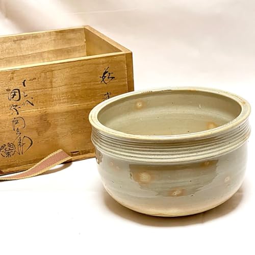 Tahara Shobe Twelfth Generation Hagi Ware Fukagawa Main Pottery Rice Bowl, Matcha Bowl, Tea Utensils Included