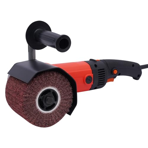 Máquina de Satinado y Pulidora Con 1400 W - Lijadora de Rodillos para Lijar, Pulir, Desbarbar y Limpiar Superficies