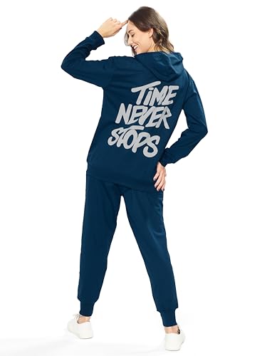 Image of WEET Women Printed Hoodie & Joggers Track Suit Set