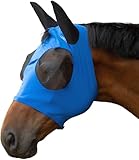 HKM Amalfi- Fliegenschutzmaske, Blau, Vollblut