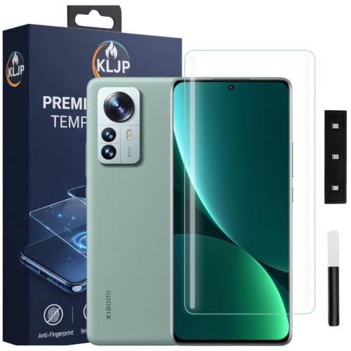 Image of Advanced HD+ UV Tempered Glass Screen Protector For Xiaomi 12 Pro (Pack of 1) Full Adhesive UV Curved Screen Protector Case Friendly HD Clarity with installation kit