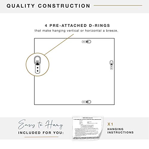 Image of MCS Ezra 28.66x49.66 Large Wall Mirror, Gray Woodgrain & Beveled Mirror, Vertical & Horizontal Wall Hanging Mirror for Bathroom, Bedroom & Livingroom