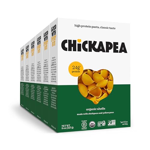 Chickapea Organic Chickpea Pasta - Shells - 8 oz (Pack of 6) image 5