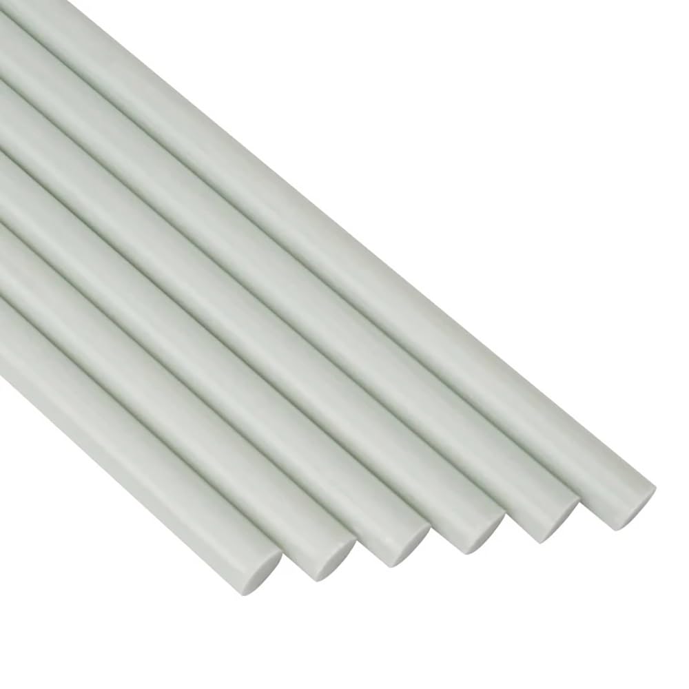 10 sztuk białych prętów z włókna szklanego - długość 500 mm, średnica od 0,8 mm do 10 mm, idealne do zabawek, namiotów i rzemiosła(500mm 1.6mm)