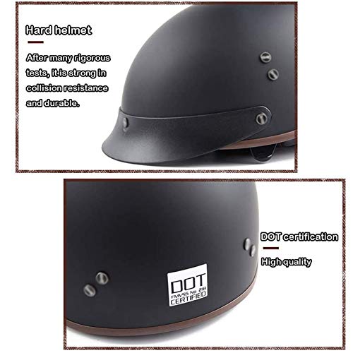 FANGJIA-Helmet Mezzi Caschi da Motociclista retrò