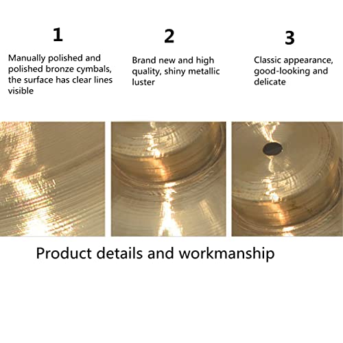 Traditionele Chinese Bekkens, Ambachtelijk Vakmanschap Luid Koperen Percussie-Instrument Bekkens - Prestatieniveau En… - Image 5