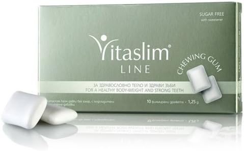 VITASLIM LINE Chewing-Gum - Weight Control and Healthy Teeth (Sugar Free) 10pcs by VITASLIM LICAPS