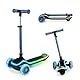 Kinderkraft RAKET Kinderroller ab 1 Jahr bis zu 50 kg, Scooter, Tretroller, LED Räder, Höheverstellbare Lenker, Modernes Design, Blau