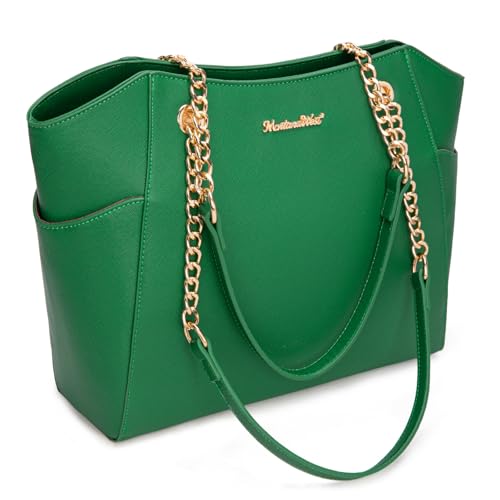 Image of Handbags for Women Chain Shoulder Vegan Leather Tote Bag Top Handle Handbag