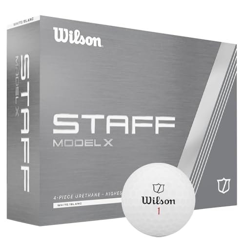 WILSON 2024 Staff Model X Golf Ball - 12 Balls, White