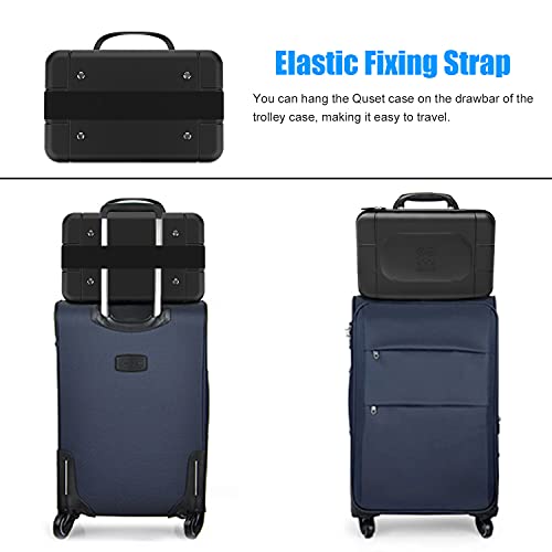 Amvr Leather Hard Carrying Case For Oculus Quest/Quest 2 Vr Gaming Headset And Touch Controllers, Elite Strap Pad, Lightweight And Portable Travel Storage Bag For Quest 2 Accessories #TOP6