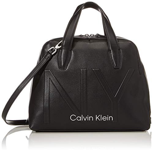 Preisvergleich Produktbild Calvin Klein Damen Shaped Duffle Tote, Schwarz (Black), 15x23x32 centimeters