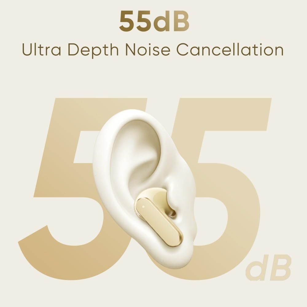 realme Buds Air 8,11mm+6mm Dual Dynamic Bass Drivers,58Hrs Playtime, 55dB ANC,6 Mic ENC, 45ms Low Latency, 360° Spatial Audio, Hi-Res LHDC, IP55 Dust & Water Resistant, BT v5.4 (Master Grey) image 5