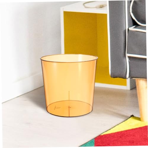 Caneca de basura compacta rectangular naranja KICHOUSE miniatura 3