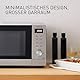 Panasonic NN-GD39QSEPG Grill-Mikrowelle mit Steam+ Topf, 29 l, 1000 W, automatisches Auftauen, Kombinationsgaren, Timer, Silber & Edelstahl