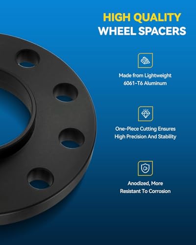 Image of PHILTOP 5x120mm Hub-Centric Wheel Spacers 0.5 inch for BMW X1