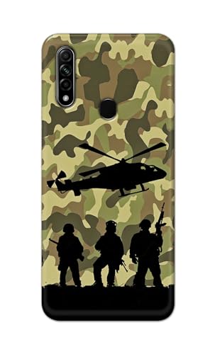 Image of Printed Hard Back Cover Case for Oppo A31 Back Cover (Army) -1111