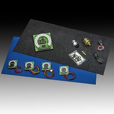 Universal 5.5 Gauge Bargraph Instrument Kit – Create-A-Dash, Red LED Display, Customizable Dashboard Panel - White BG10005W