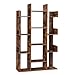 VASAGLE Libreria, Scaffale a Forma di Albero con 13 Scomparti, 86 x 25 x 140 cm, con Angoli Arrotondati, Marrone Vintage LBC67BXV1