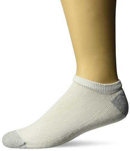 Hanes mens Double No Show Socks 12-pair Pack, Available in Big & Tall