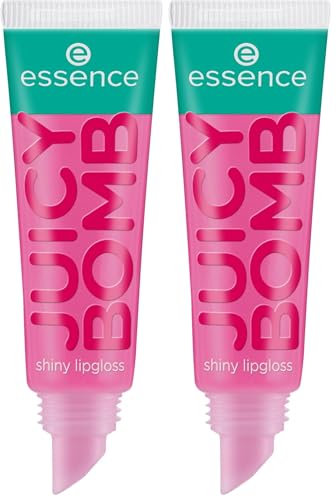 Essence - Gloss à Lèvres Juicy Bomb Shiny Lipgloss - 102 Witty Watermelon (Lot de 2)