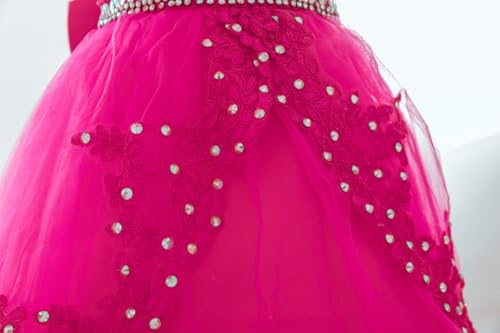 Baby Girl lace Pageant Dress Handmade Beaded Dresses Pageant Princess Dress2