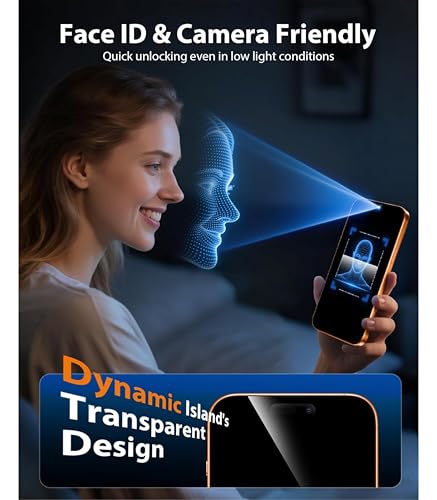 Image of OHAYO Privacy Tempered Glass Screen Protector Compatible with iPhone 17 Pro Max - 9H Anti-Spy Protection, HD Clear View, Bubble-Free Installation, Scratch Resistant, Case-Friendly Design