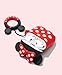 AKXOMY Compatible with Airpods Case Cover, Cute Cartoon Minnie Mouse Airpods Case, Charging Drop-Proof Soft Silicone Protective Cover Case for Girls Women Kids Airpods 2 & 1