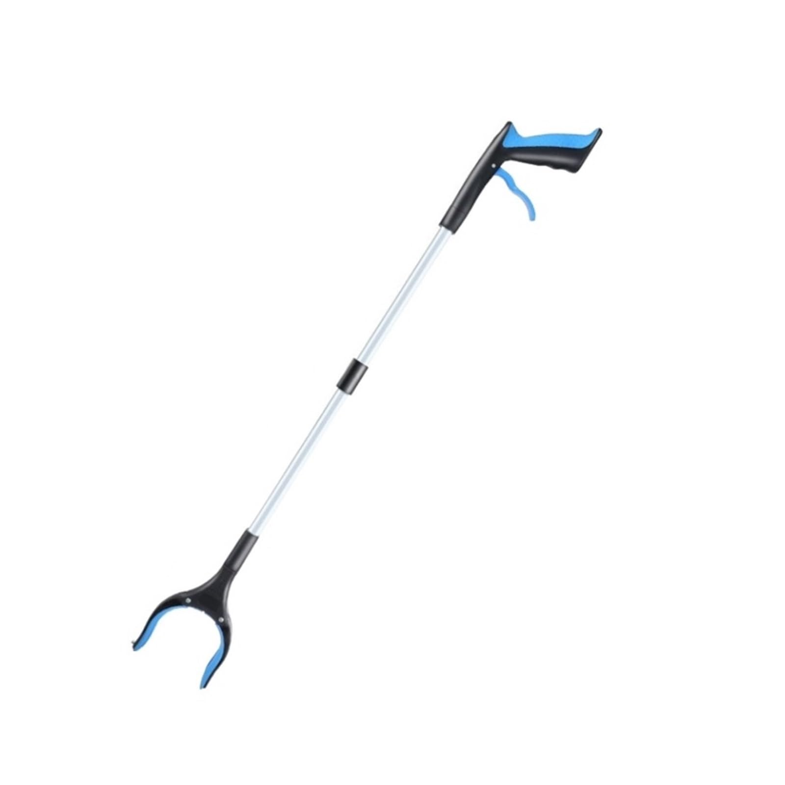 Reacher Langstieliger Picker, Faltbarer, Rotierender Greifer, Reacher, Greifwerkzeug, Angel-Müllsammler Müllgreifer(Blue)