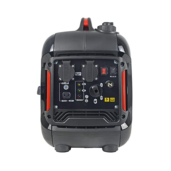 Matrix Notstromaggregat Benzin leise 2000 Watt Digitaler Generator Inverter Stromerzeuger Stromaggregat tragbar Stromgenerator silent | PG 2000i-2 | 4-takt | 2x230V | leise 59 dB(A) – Bild 6
