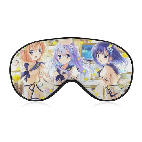 ご注文はうさぎですか ごちうさ アイマスク 睡眠用アイマスク 遮光率99.99%以上 目隠し シルク アイピロ 眼罩 睡眠グッズ 快眠 安眠 圧迫感なし 通気性