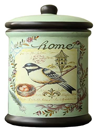 Urnes de souvenir, soigneusement fabriqués à la main, adultes enfants Urn Pet Urn, American rétro Céramique Sceau de l'humidité Mémorial Weng utilisé for stocker une petite quantité de cendres humaine Cover