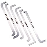 Lockpicking-Set, 6-teiliges Z-förmiges Doppelkopf-Kleinschlüsselset, tragbares, wiederverwendbares...