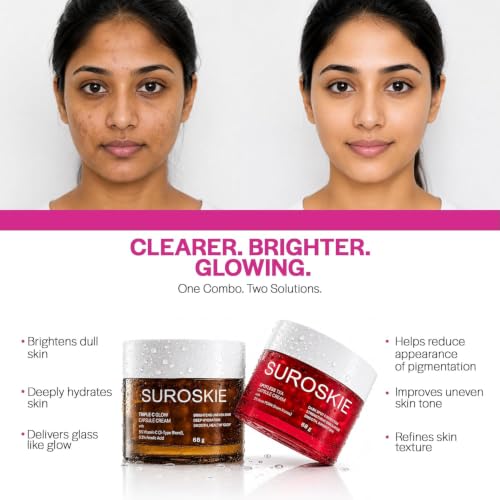 Image of Suroskie Spotless Capsule Cream 68g, Vitamin C Capsule Cream 68g Combo