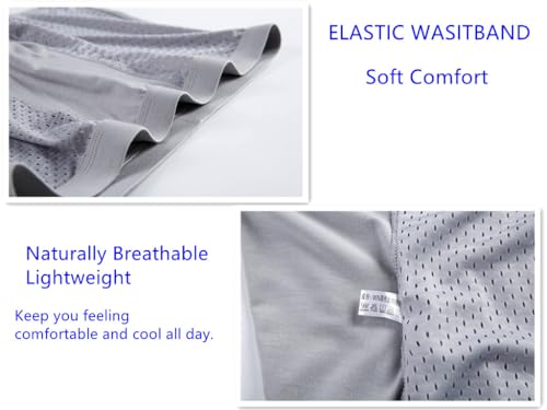 Men'S Boxer Briefs Plus Size Men'S Ice Silk Mesh Underwear Sexy Breathable Modal Stretch Boxers3