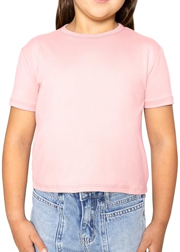 Image of Girls Long Sleeve Shirts | Soft Crew Neck Top | Short Sleeve | Long Sleeve Shirt Girls Size 2T - 16