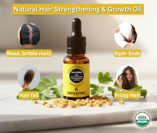 Image of Earth N Pure Fenugreek Oil | 100% Pure & Natural | Cold Pressed | Scalp Nourishment, Soft Hair & Smooth Skin | 50ml