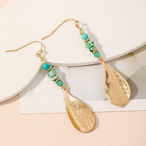 Cerceau d'oreille feuilles en or pour un style bohème chic